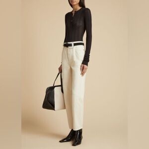 Khaite Abigail Jeans Ivory